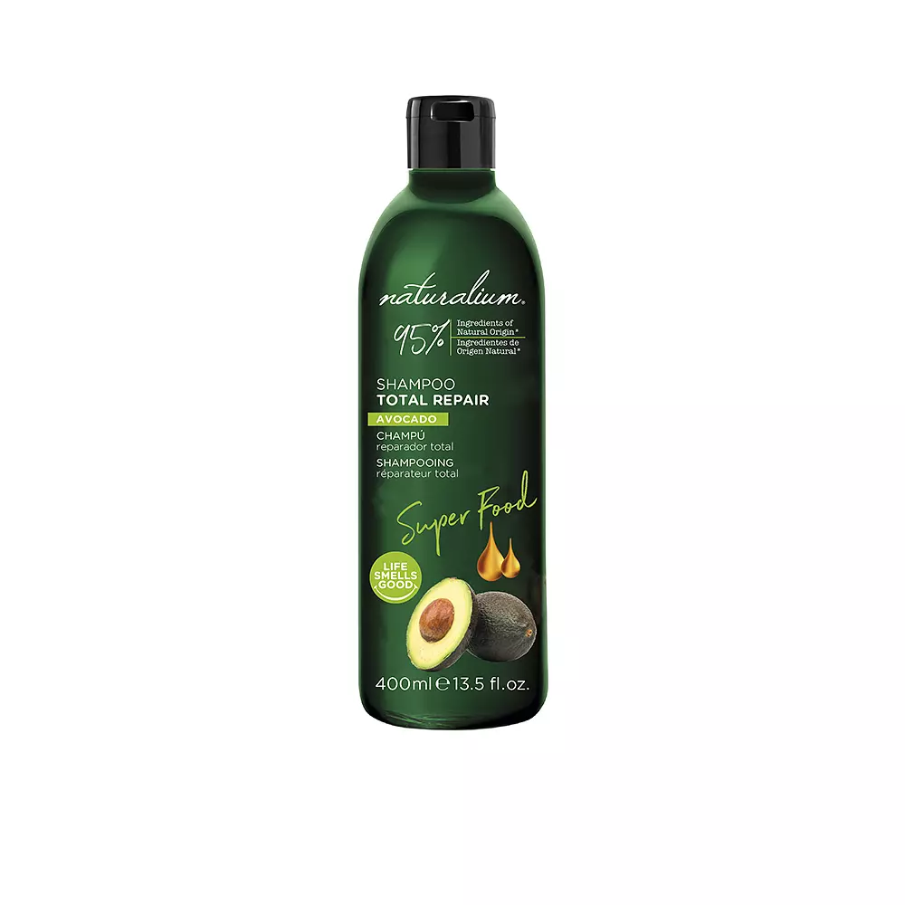 

Шампунь Super food avocado total repair shampoo Naturalium, 400 мл.