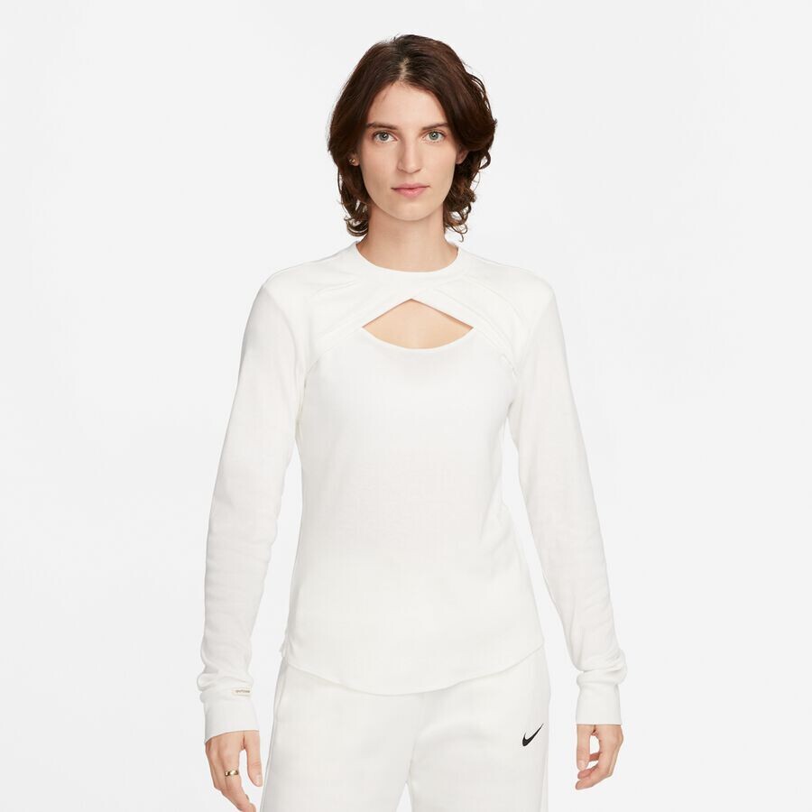 

Лонгслив Sportswear Cut Out Long-Sleeve Top NIKE, цвет SAIL/SAIL
