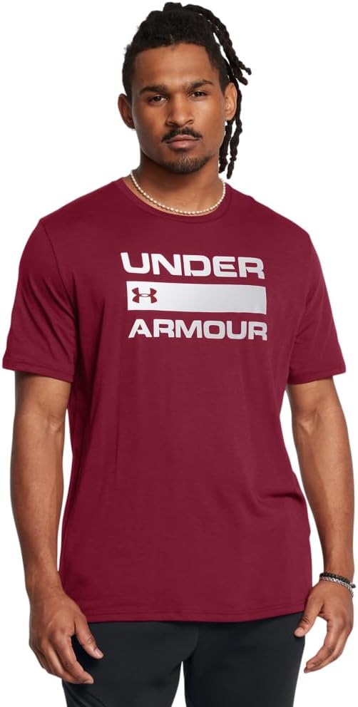 

Футболка с коротким рукавом с надписью Under Armour Men's Team Issue, (625) Cardinal/Dark Maroon