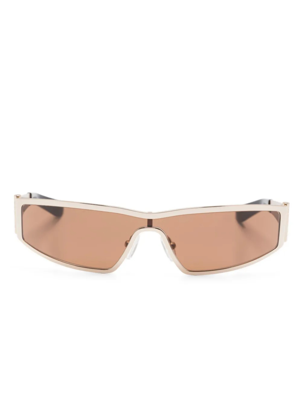 

Alexander McQueen Eyewear солнцезащитные очки AM0491S 003, золотой