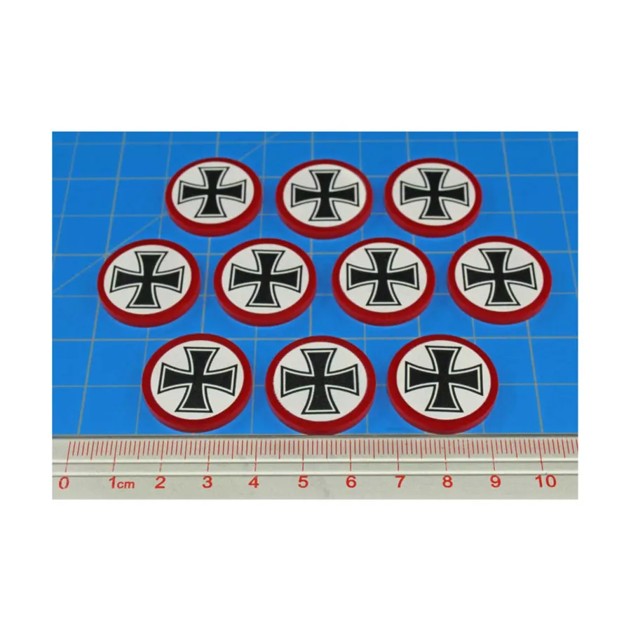 

Премиум-печатные жетоны крупных фракций времен Второй мировой войны — Немецкий железный крест, Token Sets - WWII Factions & Flags