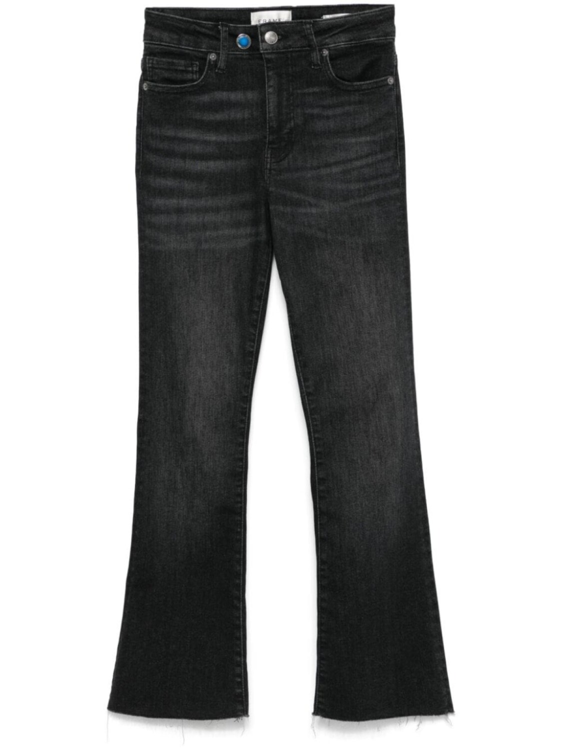 

FRAME джинсы Le Crop Mini Boot Raw Fray, черный