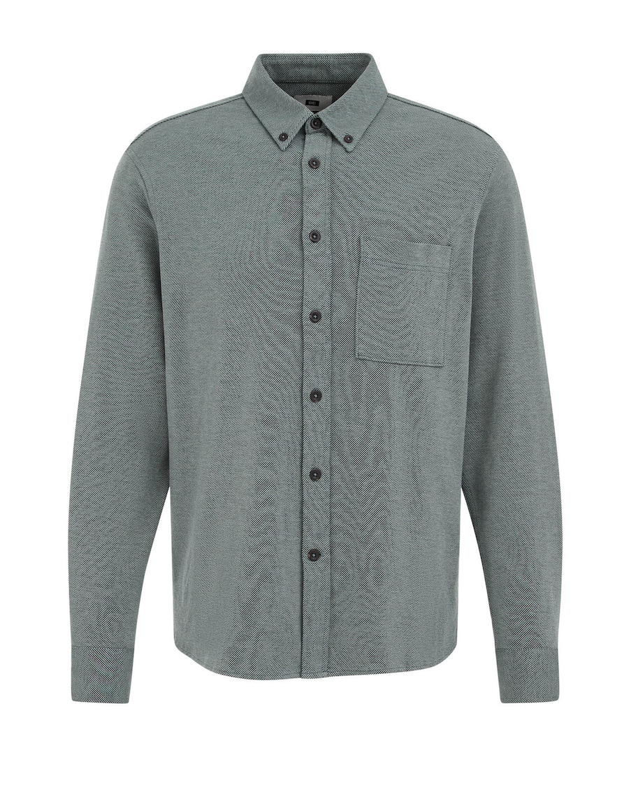 

Рубашка на пуговицах классического кроя WE Fashion, зеленый