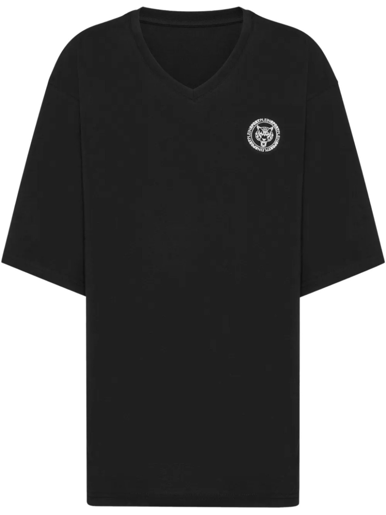 

Plein Sport футболка с V-образным вырезом, черный