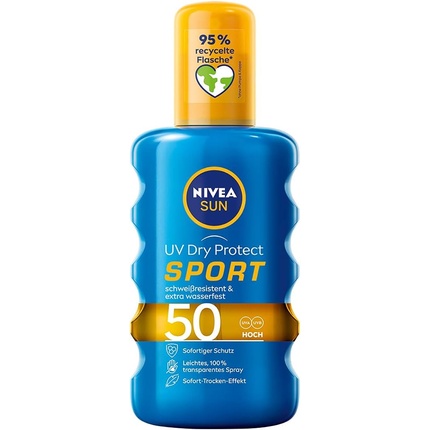 

Sun Uv Dry Protect Sport Солнцезащитный спрей Spf 50 200 мл, Nivea