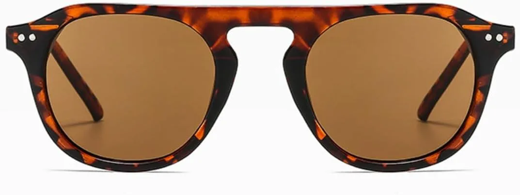 

Солнцезащитные очки с защитой UV400 | Овальные, в стиле панк | для женщин и мужчин, для занятий спортом на открытом воздухе и вождения DSVIGF, Leopard Brown