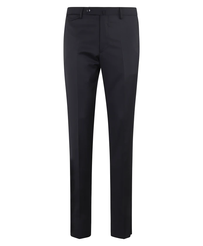 

Зауженные шерстяные брюки из натуральной шерсти Tagliatore, синий