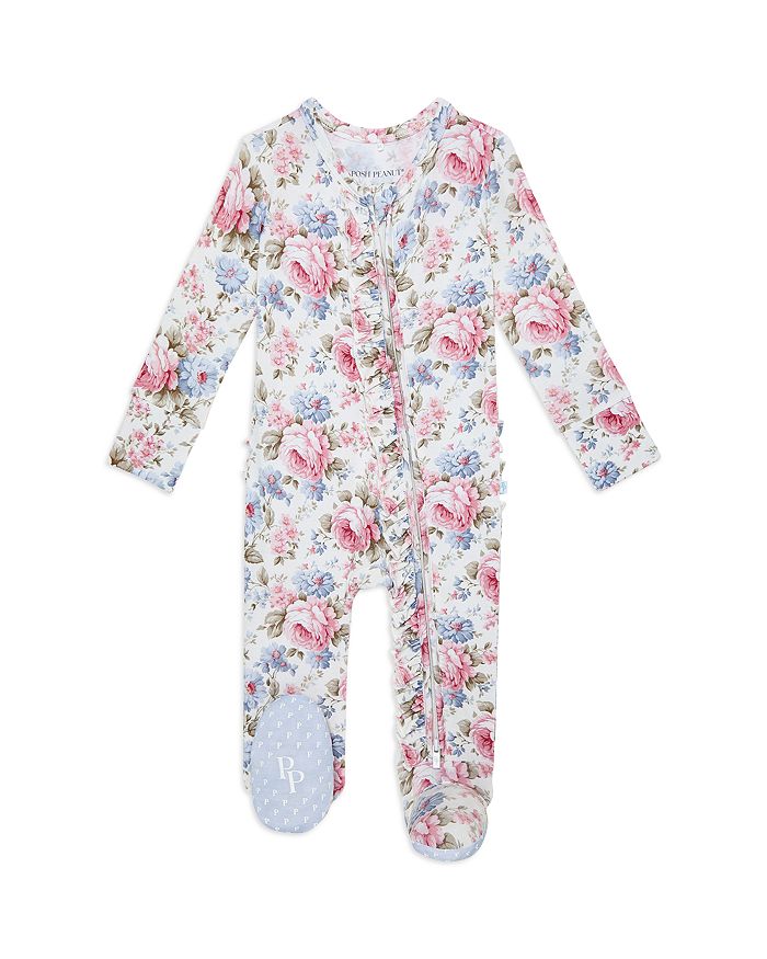 

Детский комбинезон Etta с рюшами для девочек Posh Peanut, белый