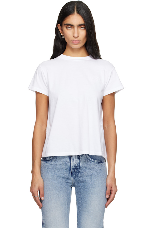 

Mm6 Maison Margiela Белая хлопковая трикотажная футболка