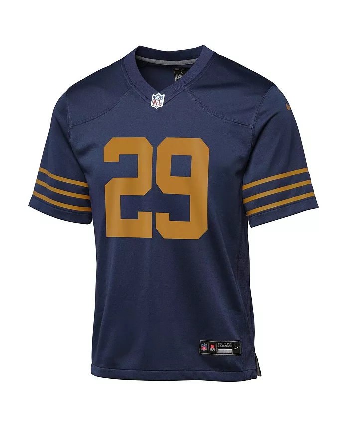 Футболка Big Boys and Girls Xavier McKinney Navy Green Bay Packers 1923 года. Классическая игровая майка Nike — фото 3