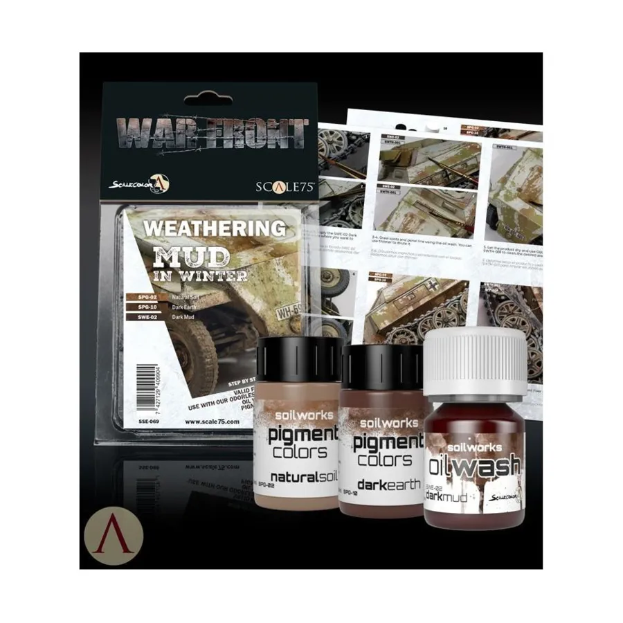 

Испачкаться — грязь зимой, Scalecolor - Warfront Paint Sets