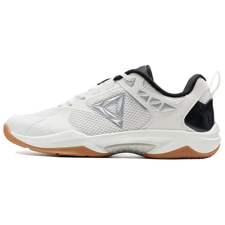 Кроссовки для бадминтона дышащие PEAK White Black