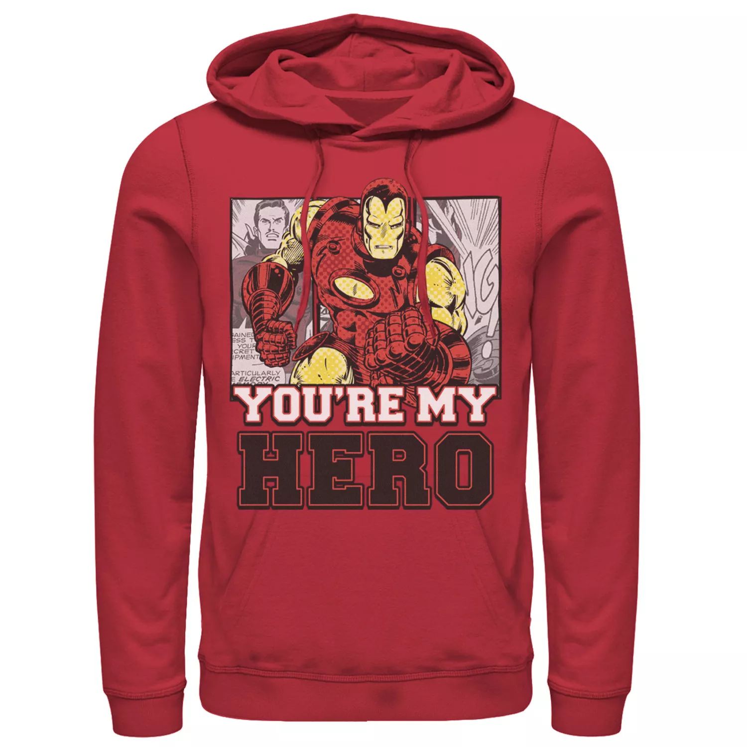 

Мужская толстовка с капюшоном из комиксов Marvel Avengers Iron Man You're My Hero Licensed Character