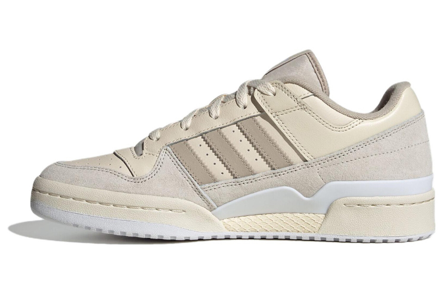 Кроссовки Adidas Originals FORUM Skateboard Shoes Unisex Low-Top Beige — фото 4