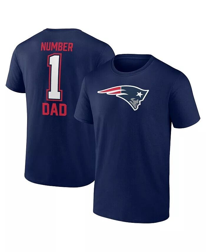 

Мужская футболка Navy New England Patriots 1 Dad Fanatics
