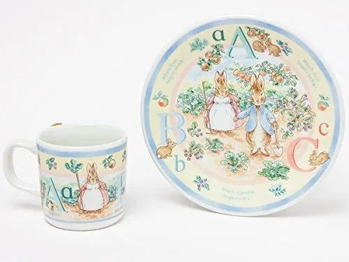 Детский набор посуды «Peter Rabbit ABC» из 2 предметов, синий, от Wedgwood