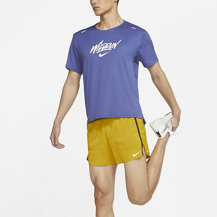 Футболка мужская темно-фиолетово-серая Nike, серый — фото 3