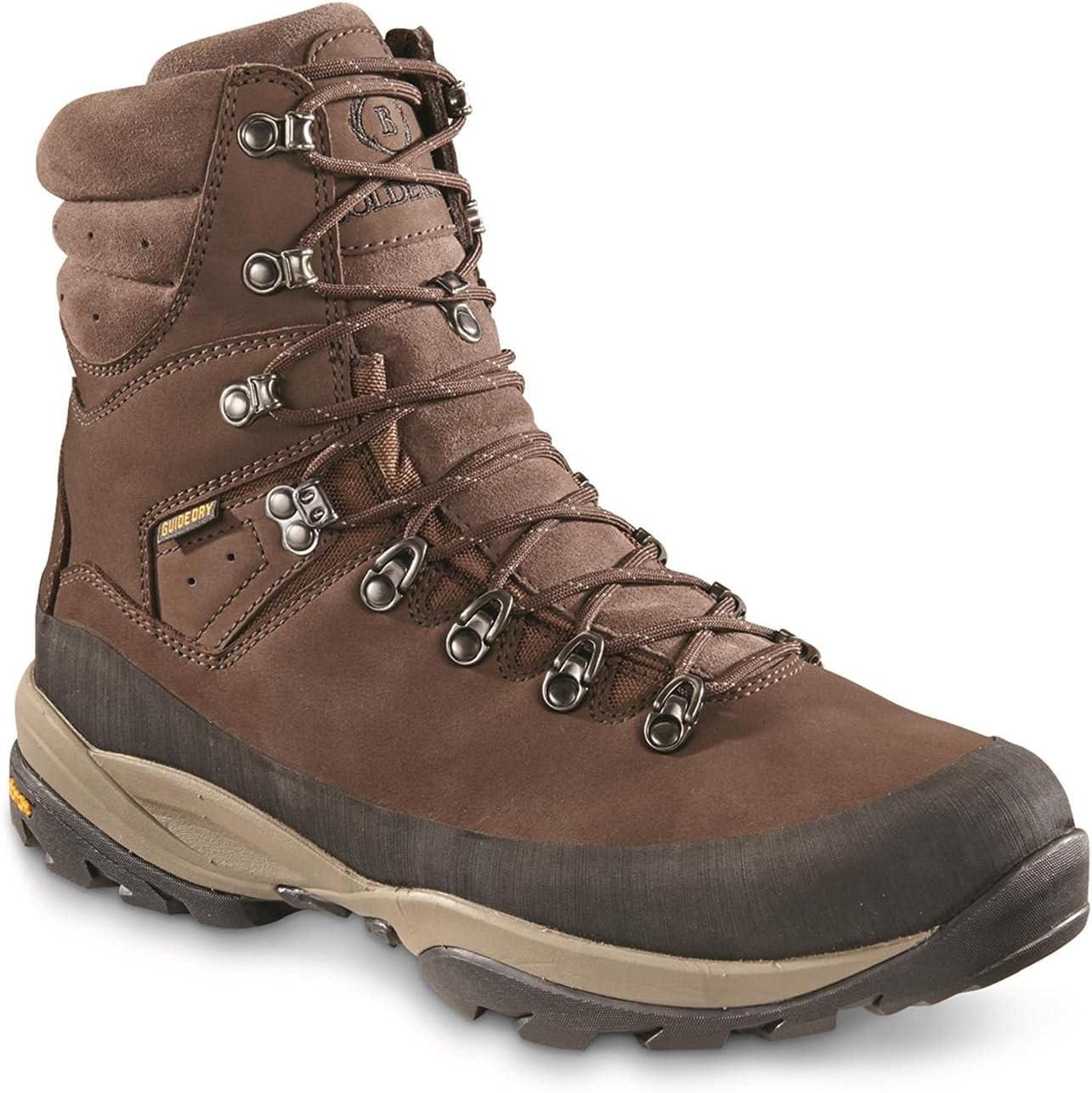 

Мужские водонепроницаемые охотничьи ботинки из кожи Bolderton Ridge 8, трекинговые ботинки для грязи, темно-коричневый