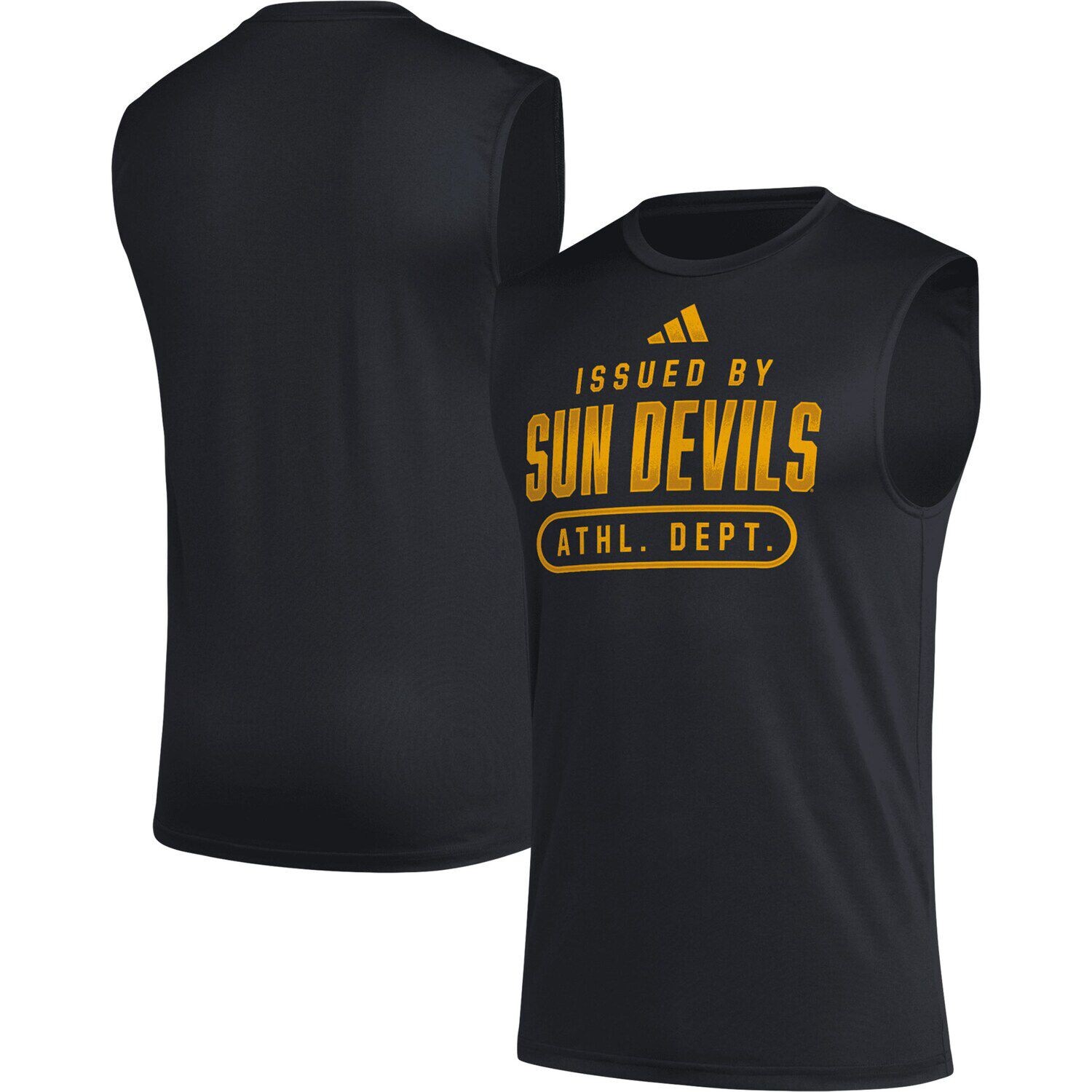 

Мужская черная майка Arizona State Sun Devils Sideline AEROREADY Pregame adidas, Черный, Мужская черная майка Arizona State Sun Devils Sideline AEROREADY Pregame adidas