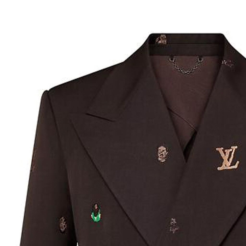 Костюм деловой Louis Vuitton мужской, коричневый — фото 4