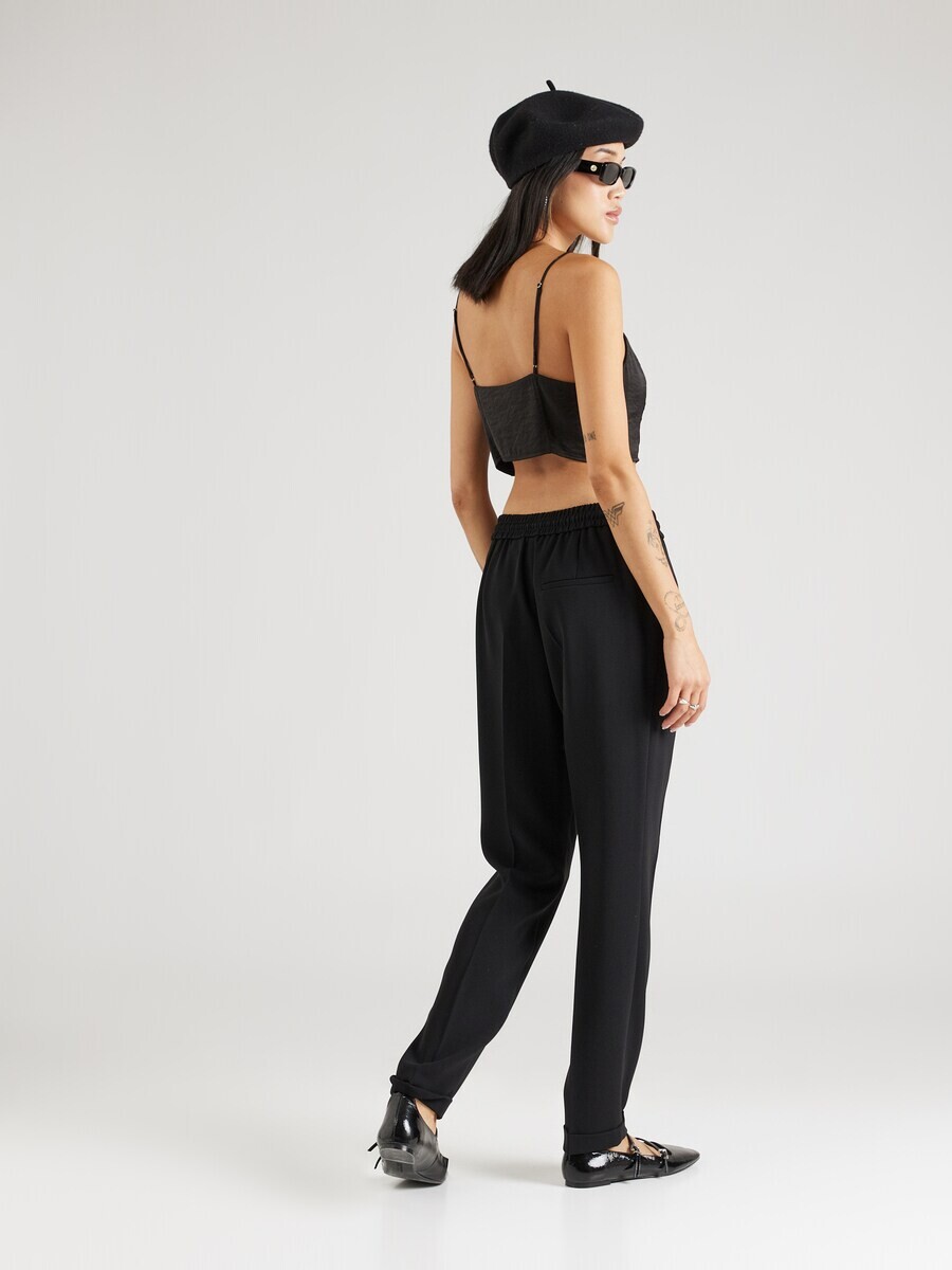 Брюки со складками спереди BOSS Tapered Pleat-Front Pants Tariyanah, черный — фото 4