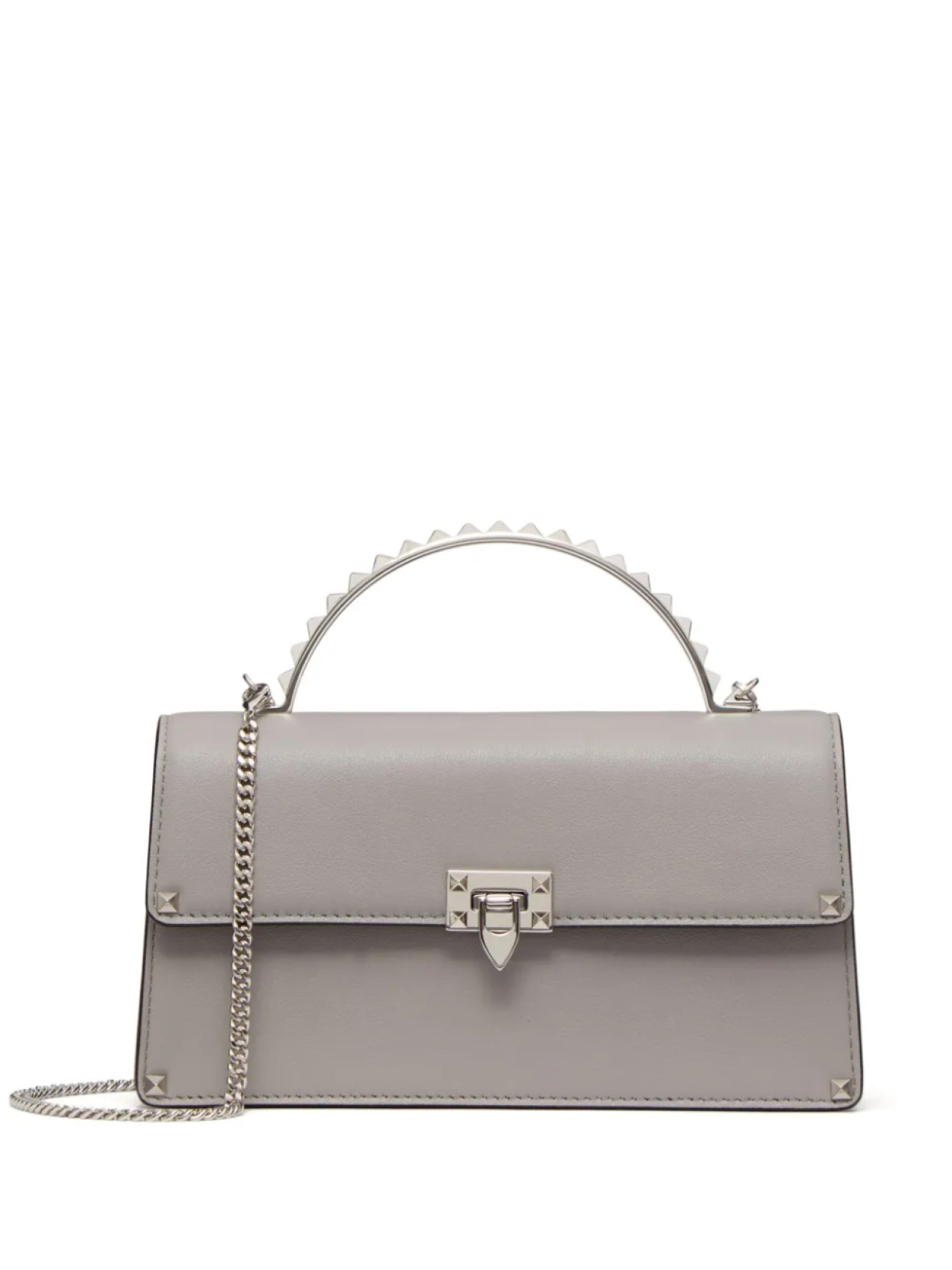 

Valentino Garavani мини-сумка Rockstud, серый
