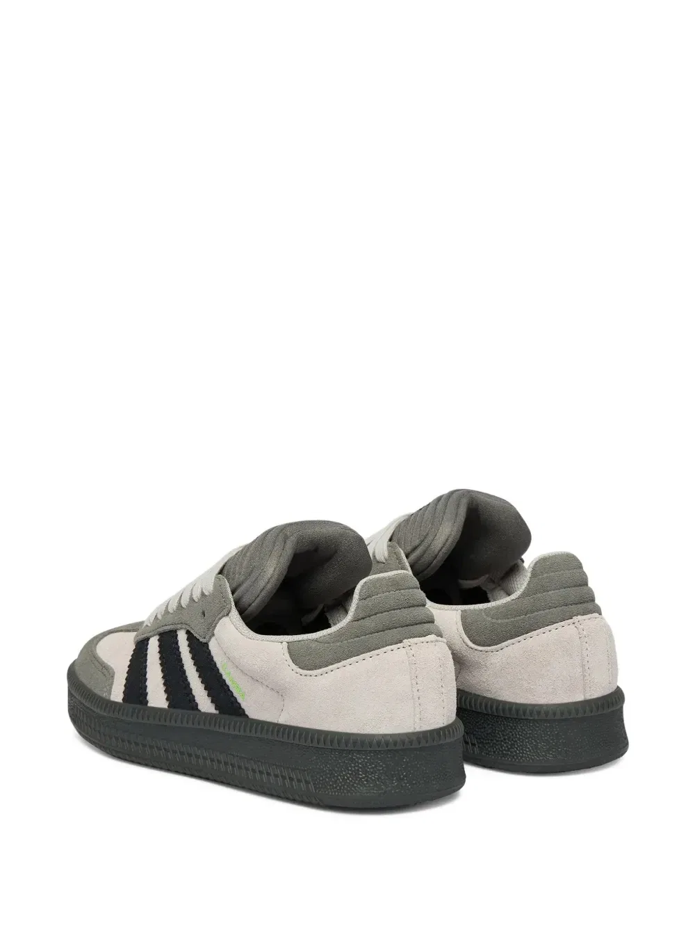 Кроссовки Samba со шнуровкой и тремя полосками Adidas Kids, серый — фото 3