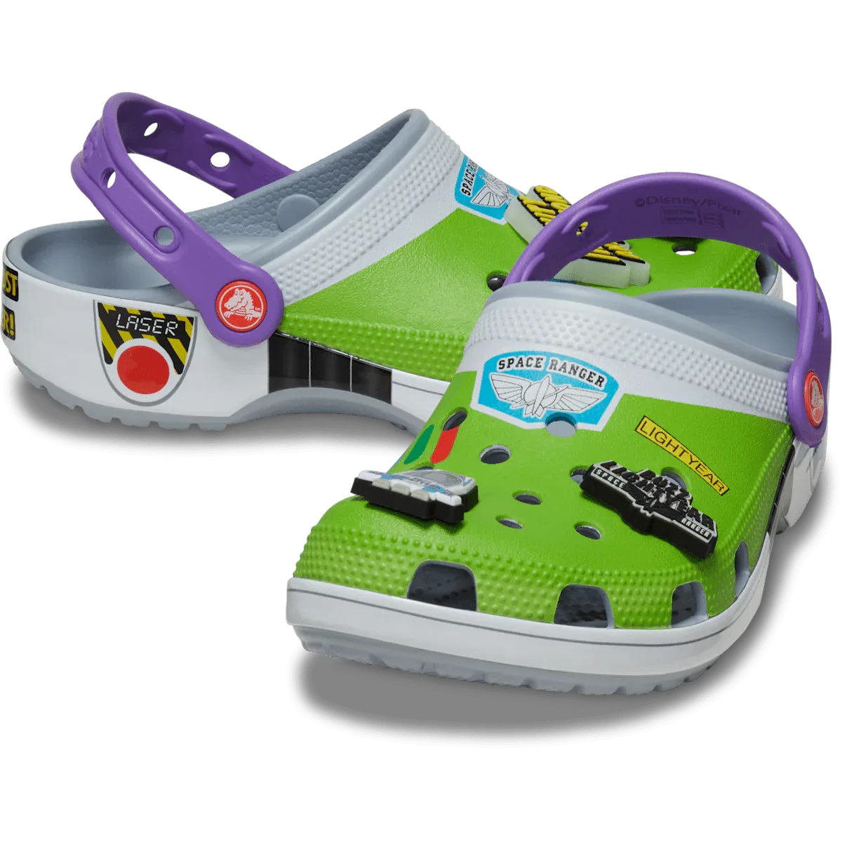 Классические сабо Базза Лайтйера из мультфильма «История игрушек» от Disney Pixar Crocs, синий серый — фото 2