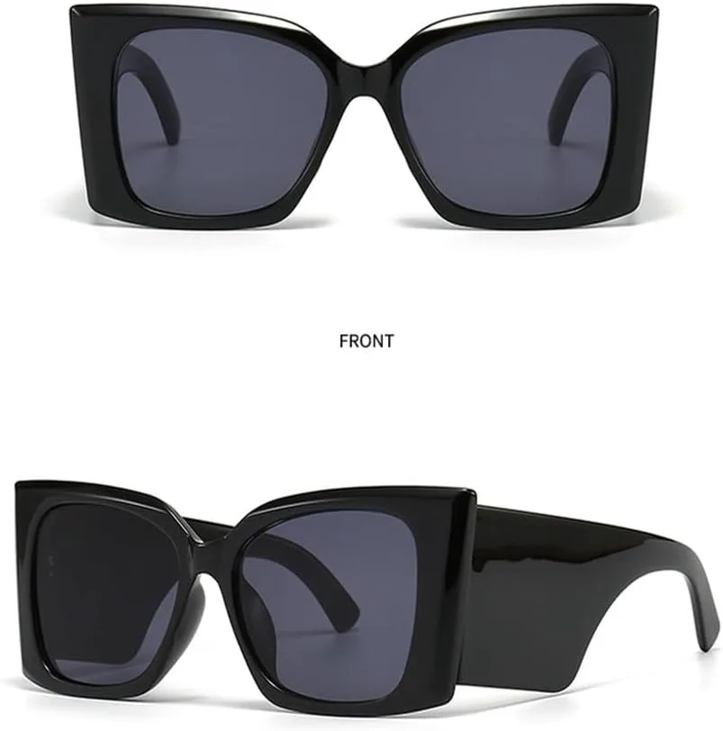 

Модные солнцезащитные очки класса люкс для женщин и мужчин, в стиле ретро «кошачий глаз», солнцезащитные очки с защитой от УФ-излучения UV400 TKKTLLT, Grey Green Pink