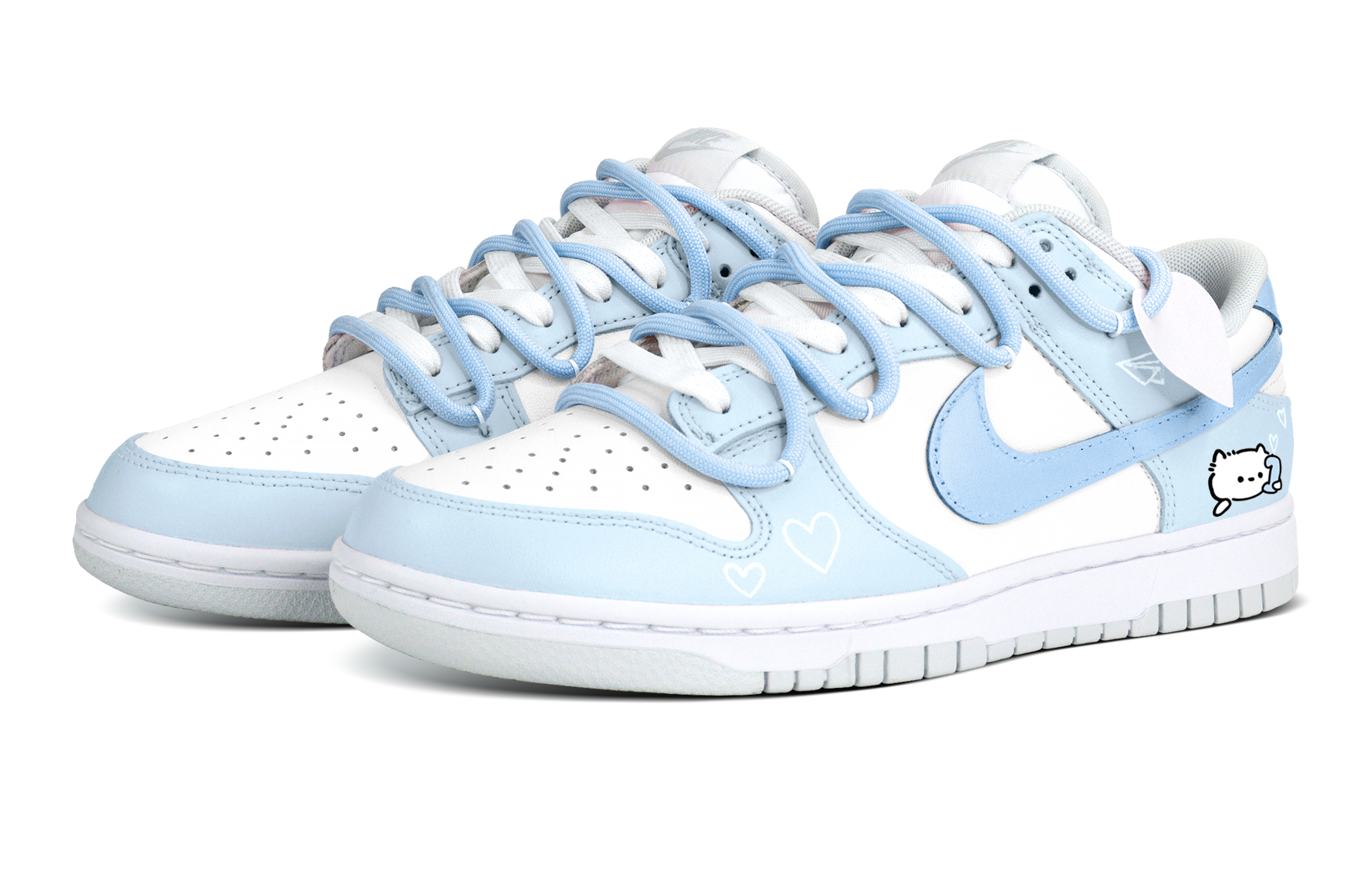 

Кроссовки Nike Dunk Skateboarding Shoes Unisex Low-top White, голубой, Синий, Кроссовки Nike Dunk Skateboarding Shoes Unisex Low-top White, голубой