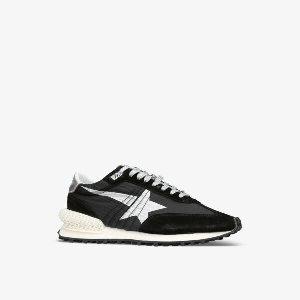 Мужские низкие кроссовки marathon runner из замши и сетки Golden Goose, черный — фото 3