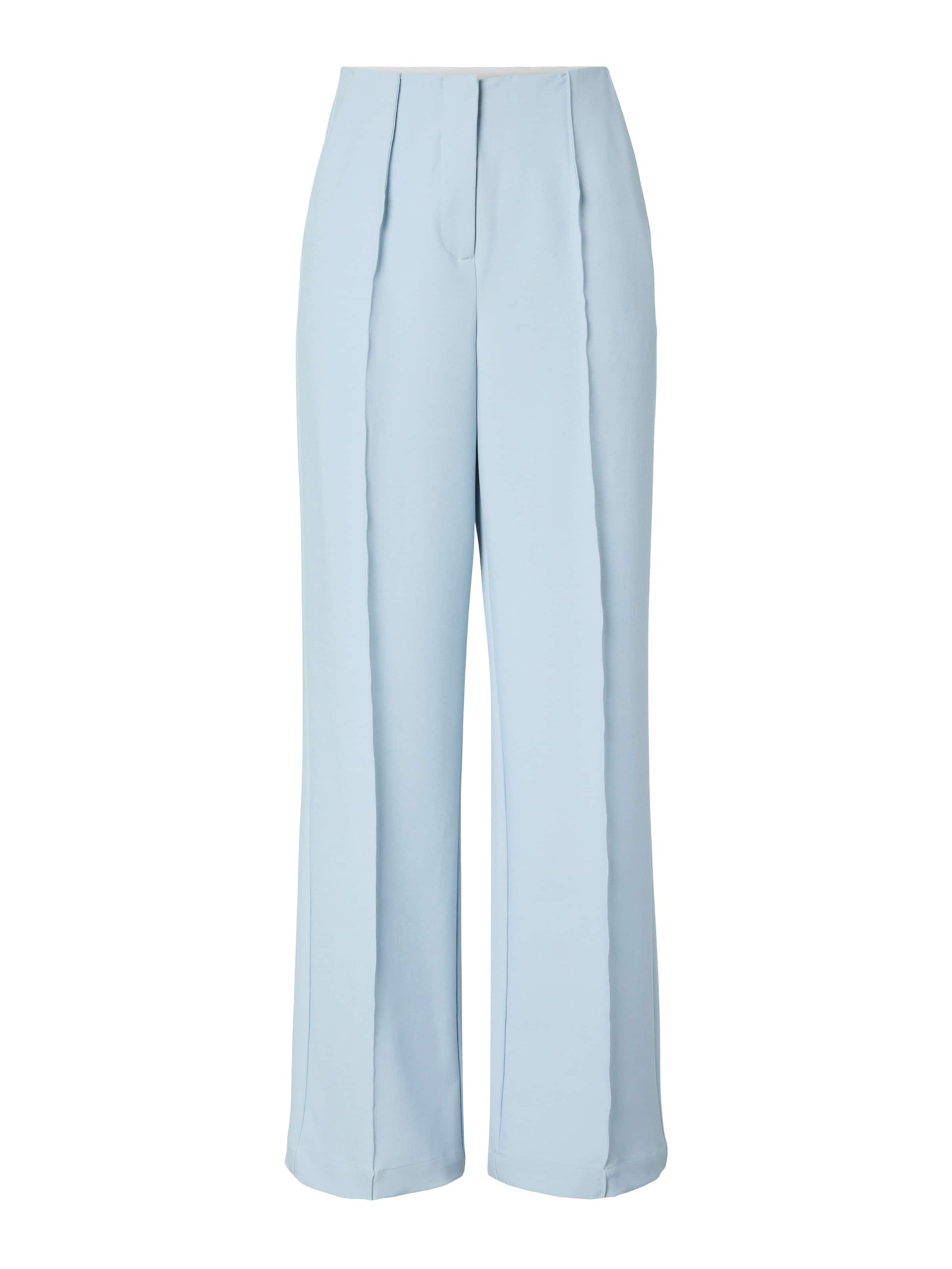 

Широкие брюки со складками 'YASREEMAJ' в светло-голубом цвете