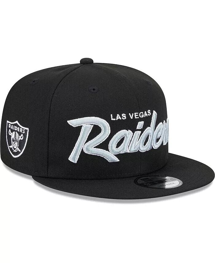 

Мужская черная бейсболка Las Vegas Raiders Main Script 9FIFTY Snapback New Era