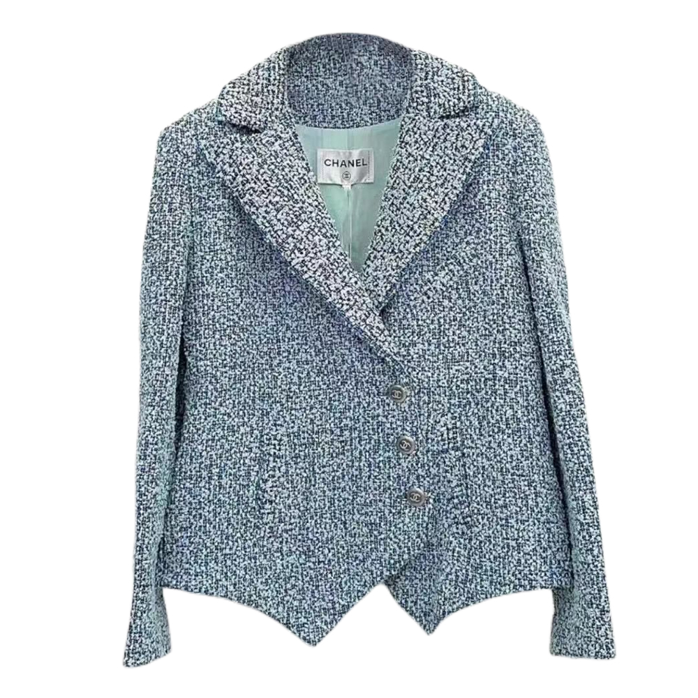 

CHANEL Джинсовая куртка женская синяя, Denim Blue