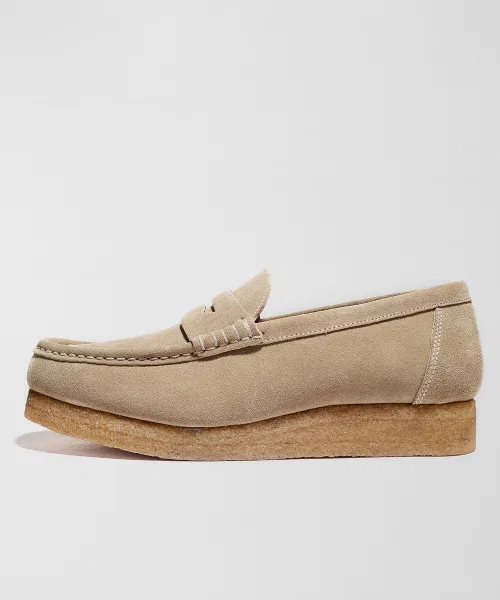 Мужские замшевые лоферы JOSEPHT MILO BEIGE