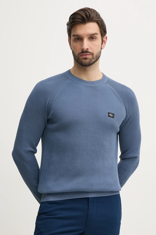 

Хлопковый свитер Calvin Klein Jeans, синий