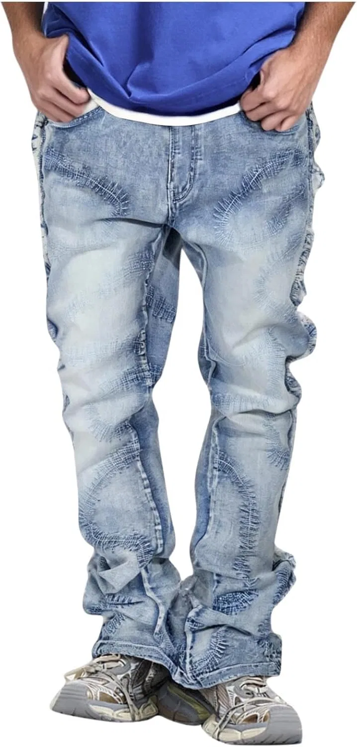 Джинсы скинни, рваные, Y2k, Blue generic