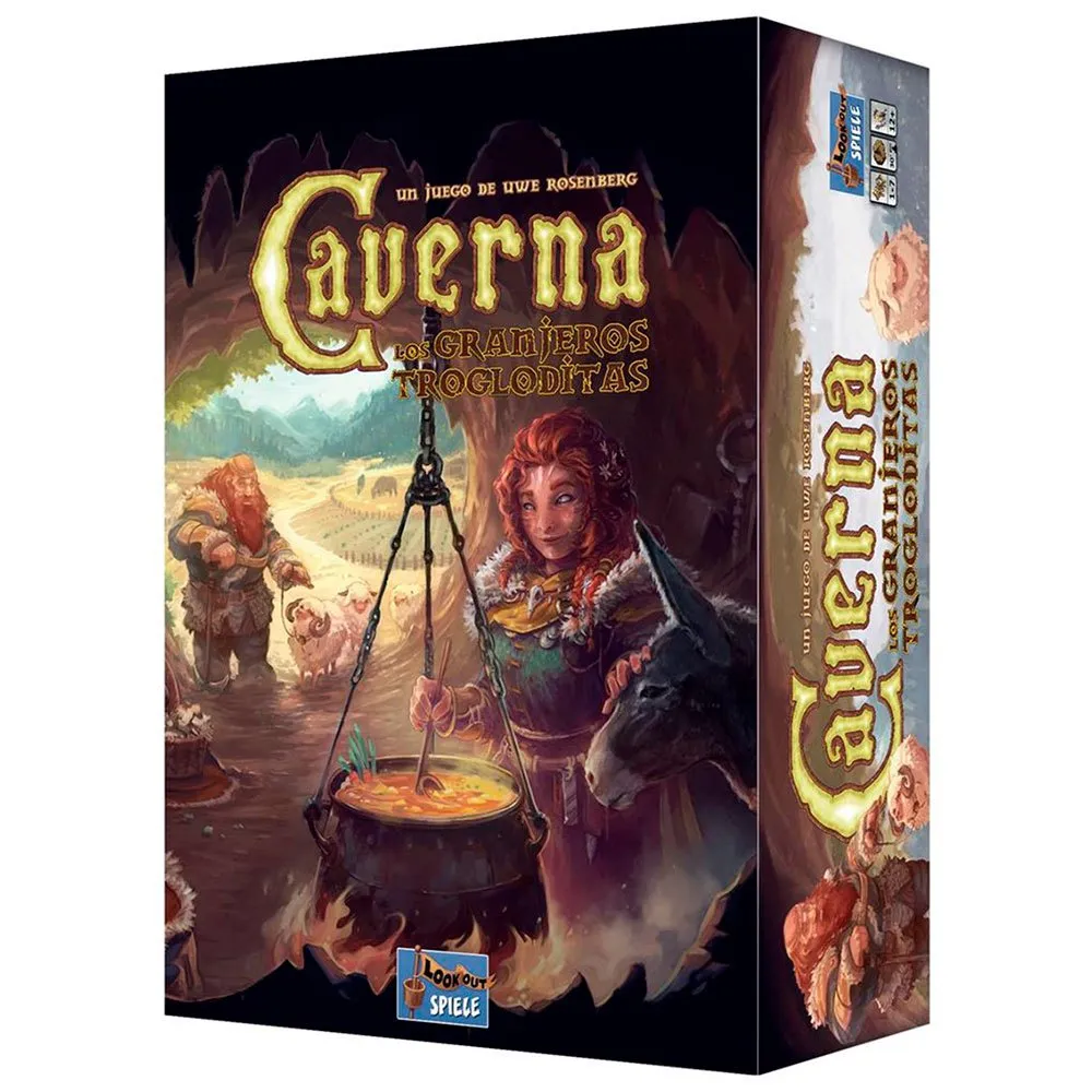 

Детская настольная игра Asmodee Caverna Los Granjeros Trogloditas, мультиколор