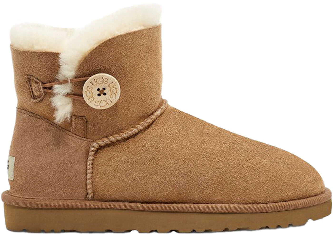 Угги UGG Mini Bailey Button II, коричневый