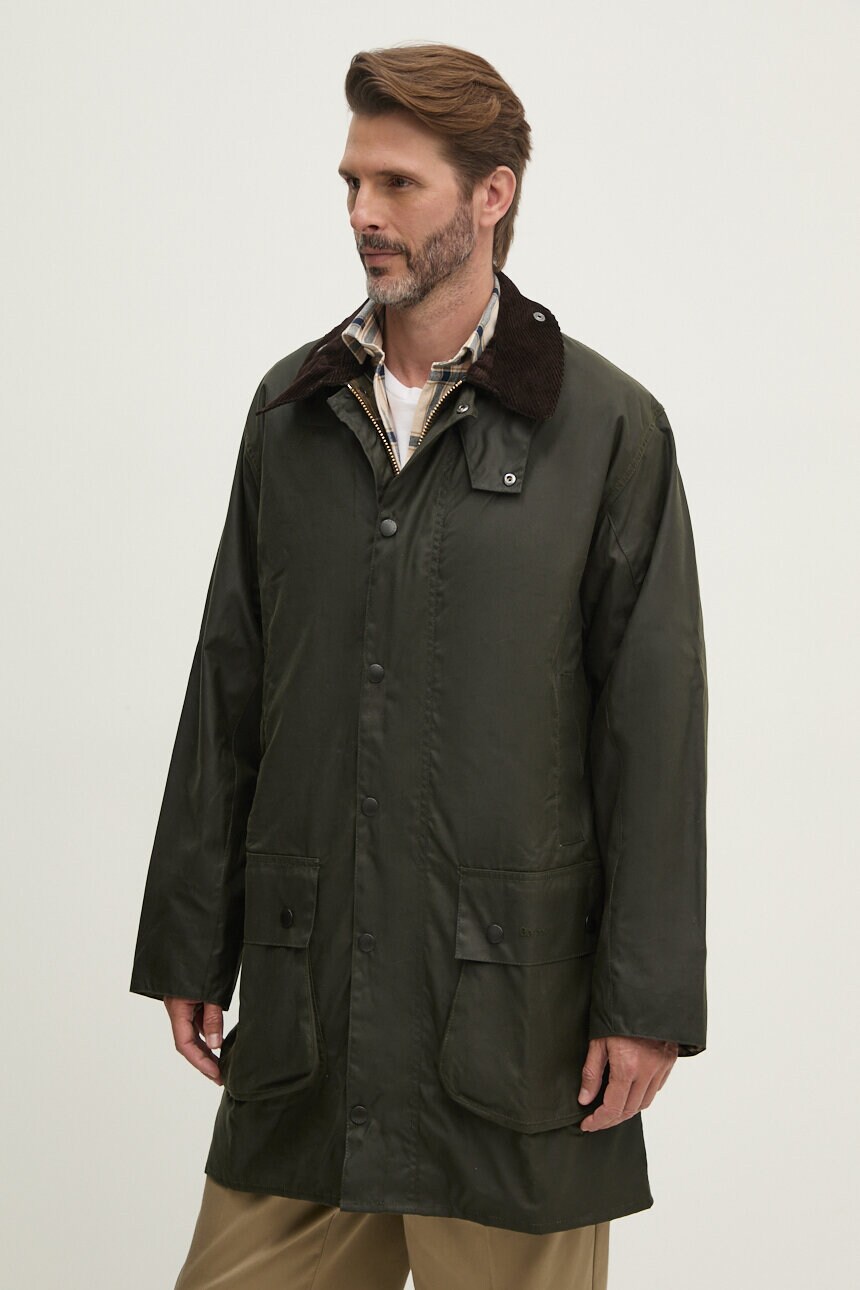 

Куртка Border Wax Barbour, зеленый