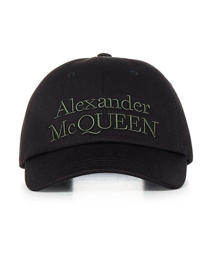 

Кепка с военной вышивкой Alexander Mcqueen, черный