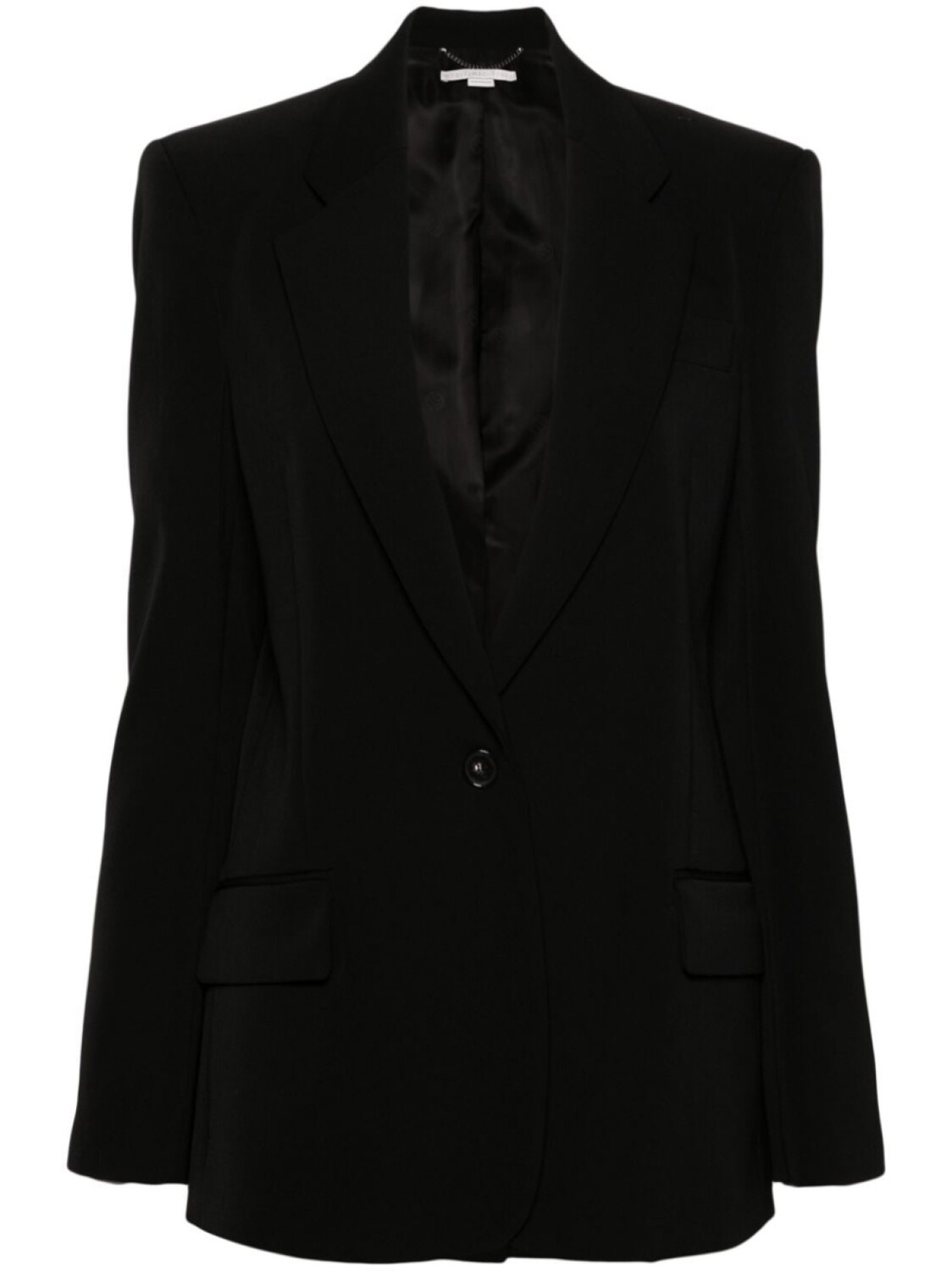 

Stella McCartney шерстяной однобортный пиджак, черный