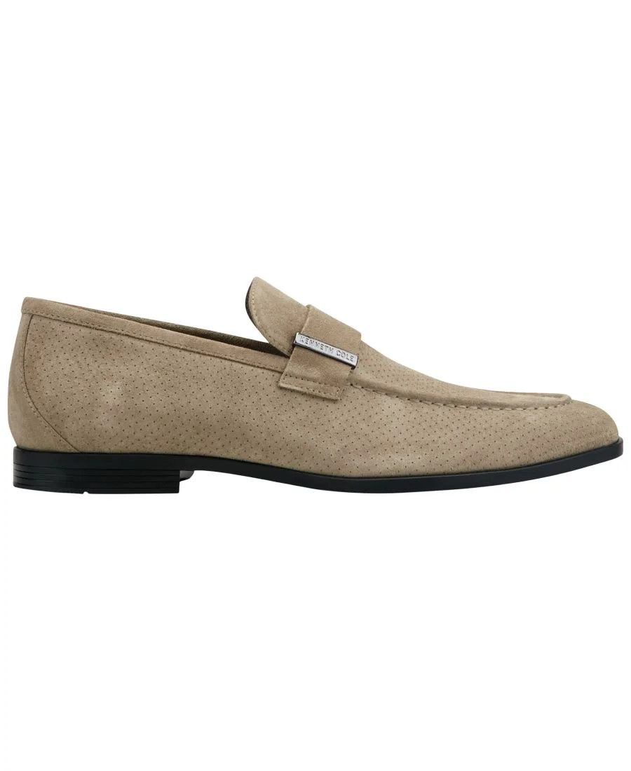 Мужские лоферы Sylvan без шнурков Kenneth Cole New York, бежевый suede — фото 2