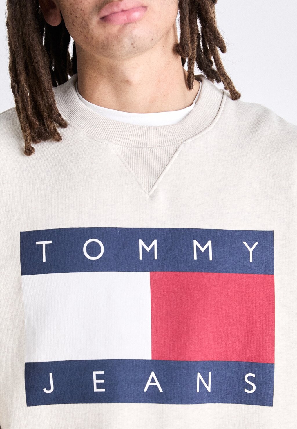 

Толстовка FLAG CREW UNISEX Tommy Jeans, белый