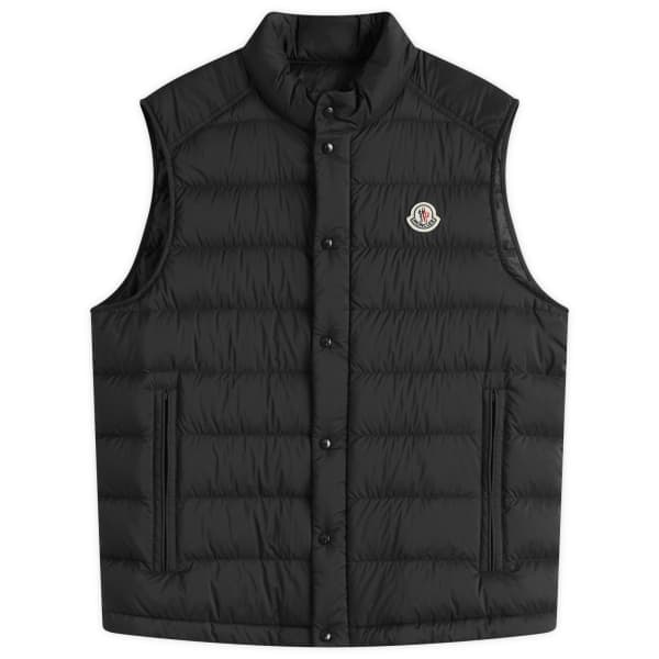 

Длинный непрозрачный жилет Barthe из переработанного сырья Moncler, черный