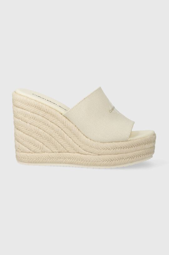 Шлепанцы SLIDE WEDGE ROPE SANDAL ML BTW Calvin Klein Jeans, бежевый