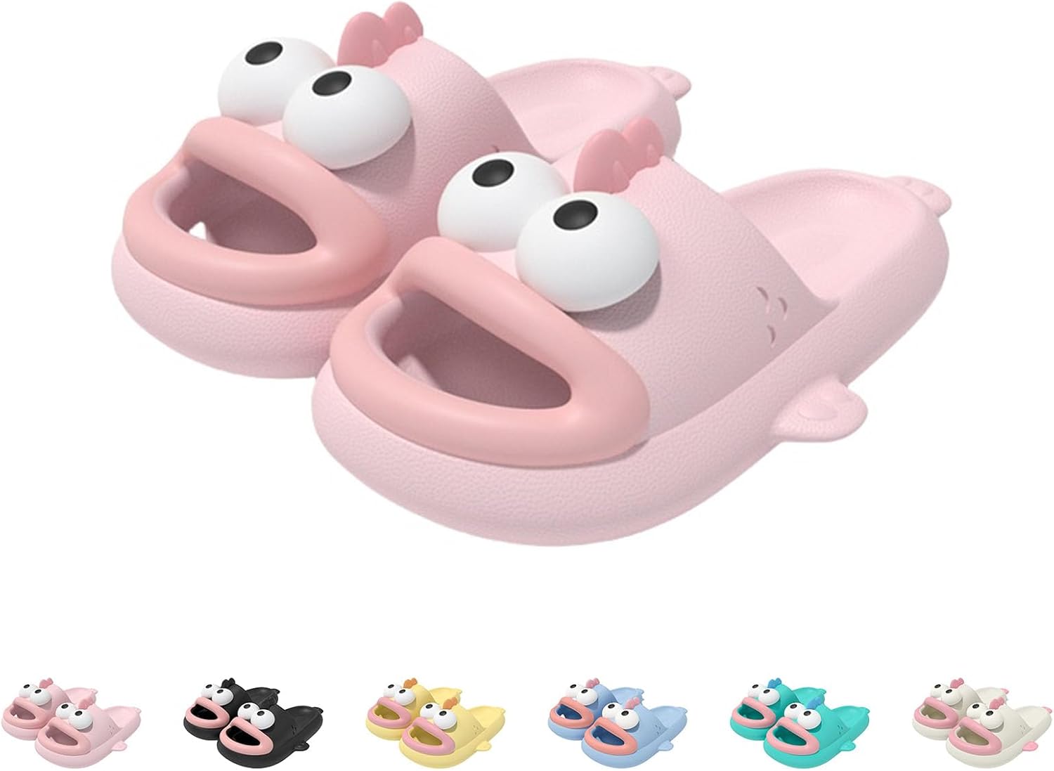 

Тапочки в виде рыбок-клоунов, тапочки в виде нелепых рыбок, забавные и милые 3D-тапочки для мужчин и женщин, летние сандалии, нескользящие пляжные тапочки для душа Generic, розовый