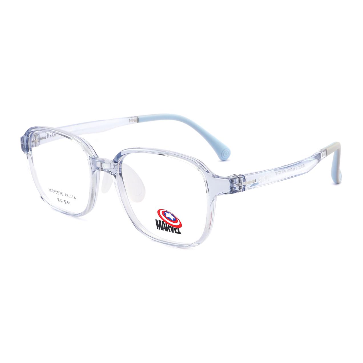 

MARVEL Пластиковая овальная оправа для очков детская, Transparent Blue