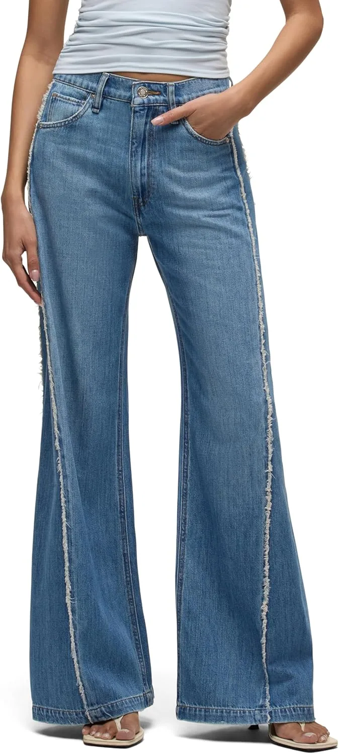 

Hudson женские джинсы Jodie High Rise Loose Fit Wide Leg