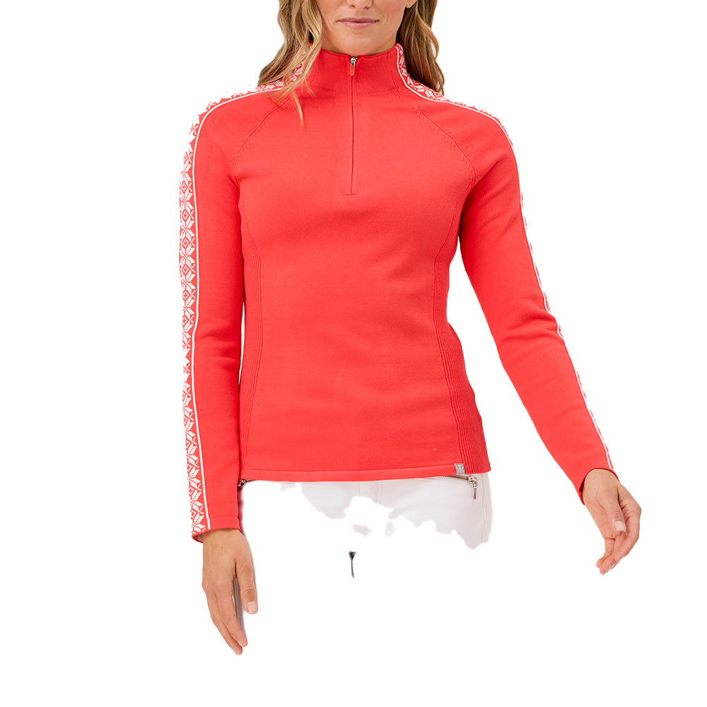 

Свитер с молнией 1/4 Crimson Klover Slalom (женский), Radient Red